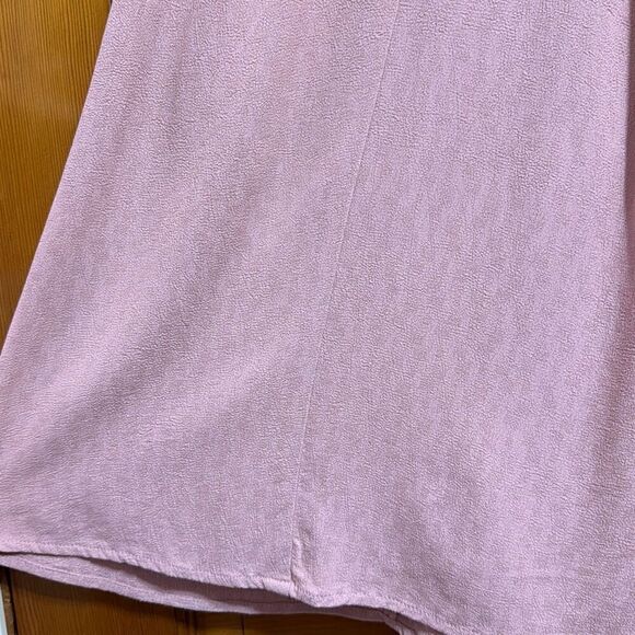 Reformation Blush Pink Cross Back Textured Tunic Tank Top Women’s One Size - Picture 2 of 7